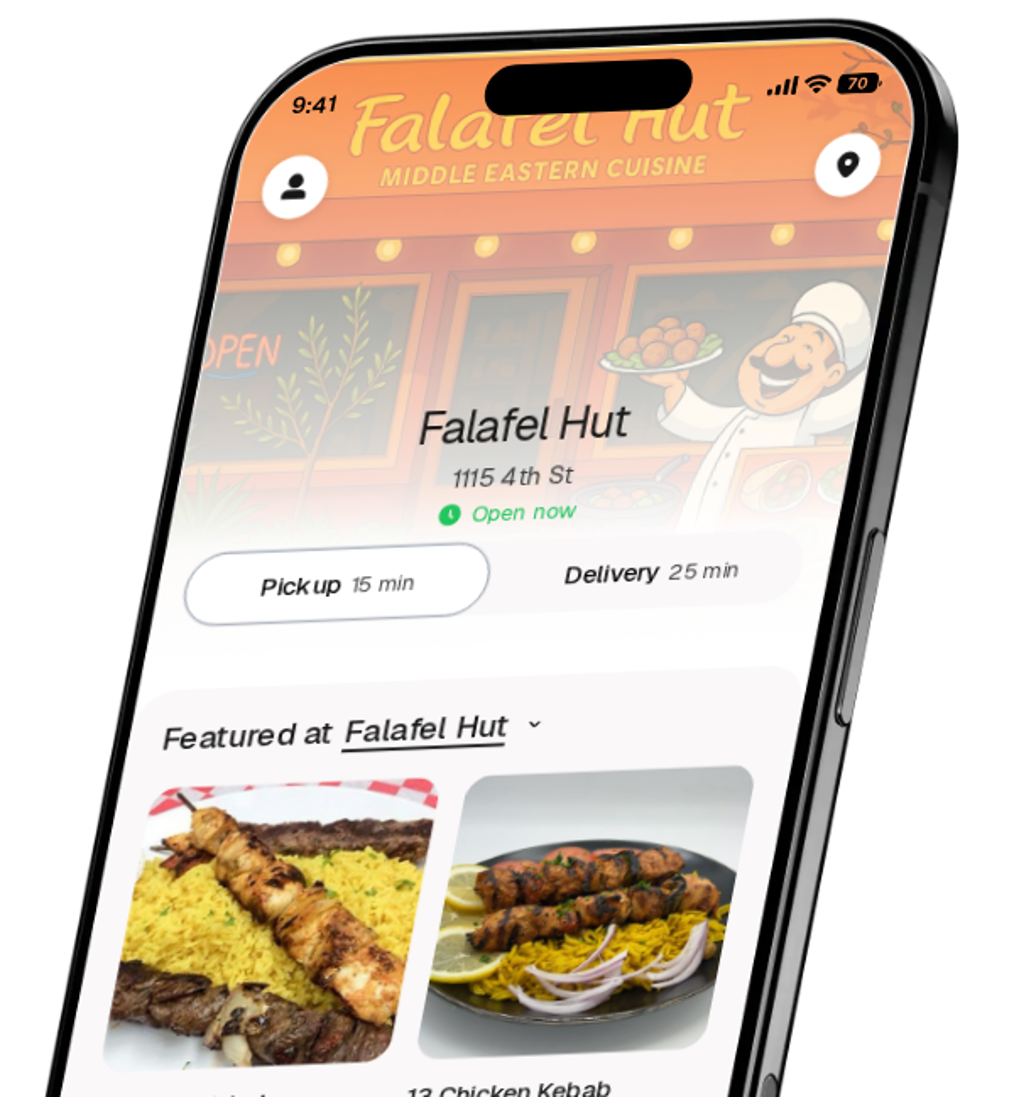 Falafel Hut app preview
